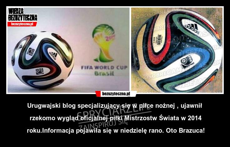 Najprawdopodobniej tak będzie wyglądać oficjalna piłka Mistrzostw Świata w 2014 roku