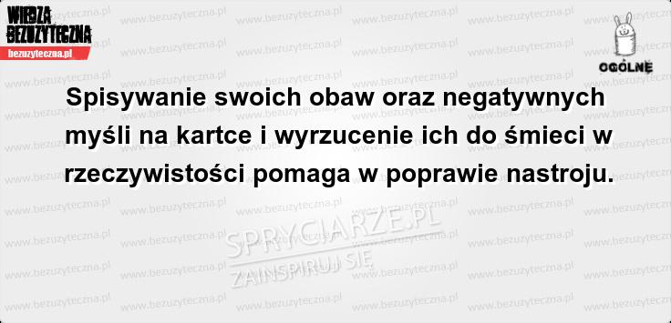 Sposób na poprawę nastroju