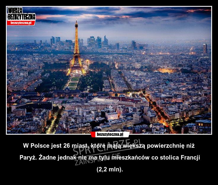 Czy wiesz, że Paryż nie jest taki duży?