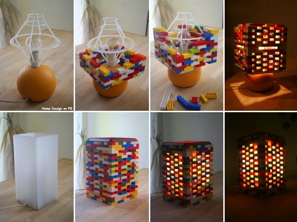 Pomysłowa lampka z lego
