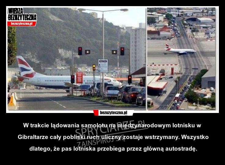 Ciekawe lotnisko na Gilbraltarze