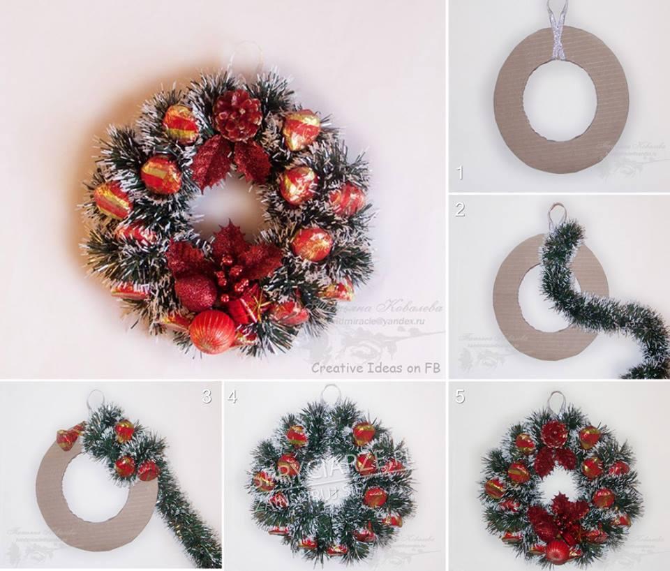 W ten sposób możesz zrobić wieniec świąteczny