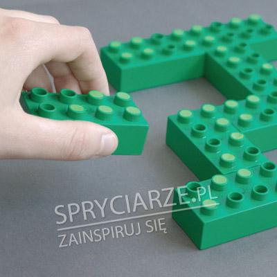 Domino z klocków Lego Duplo