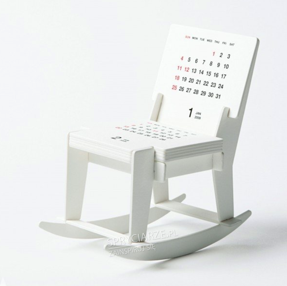 Krzesło z kalendarzem