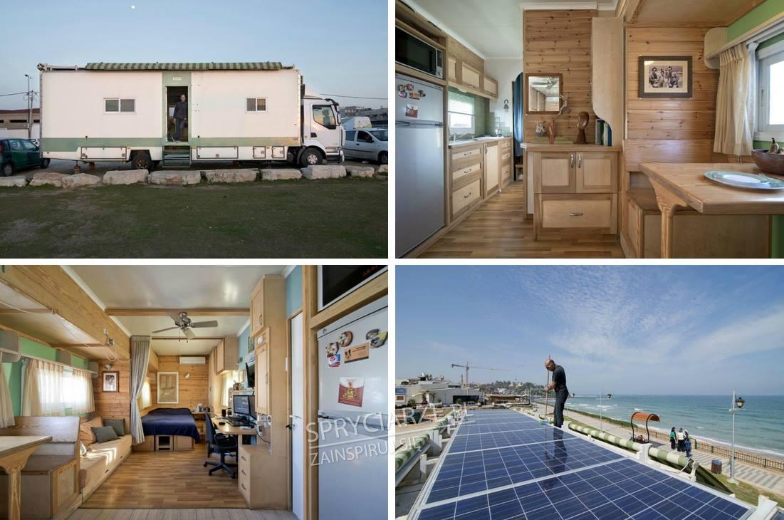 Dom na kółkach zasilany energią słoneczną