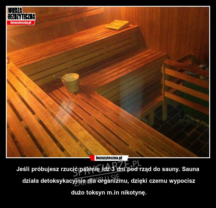 Sauna jako sposób na rzucenie palenia