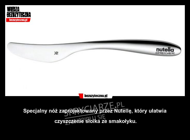 Nóż zaprojektowany przez Nutellę