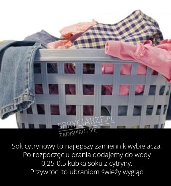 Gdy nie masz wybielacza użyj...