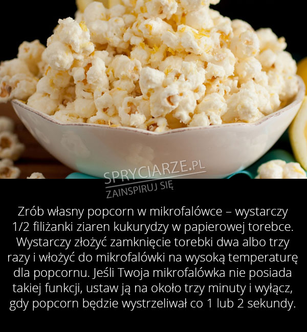 Sposób na domowy popcorn