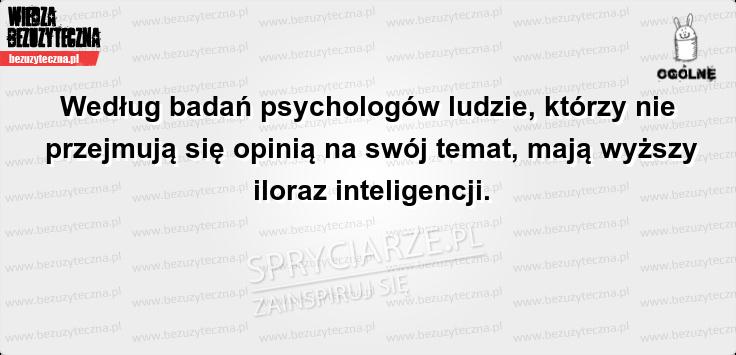 Nie przejmuj się opinią na swój temat