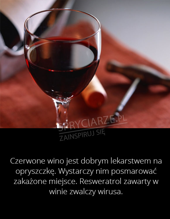 Wino na opryszczkę