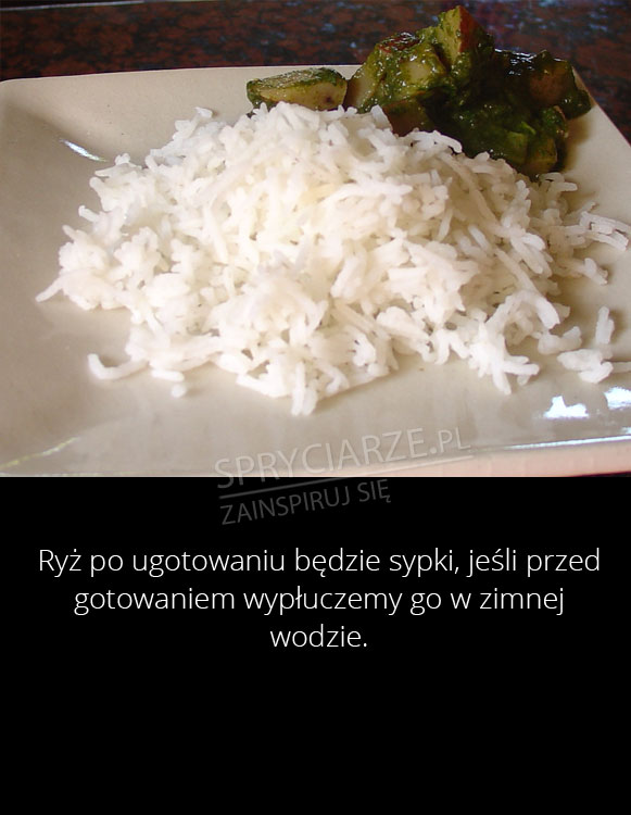 Gotowanie sypkiego ryżu