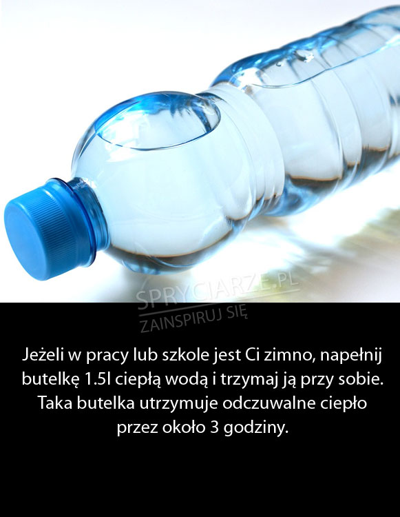 Butelka z ciepłą wodą