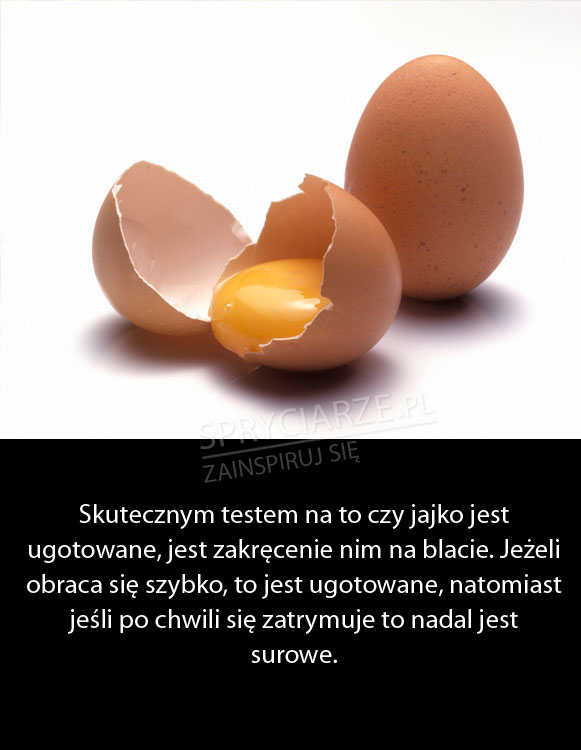 Czy jajko jest ugotowane?