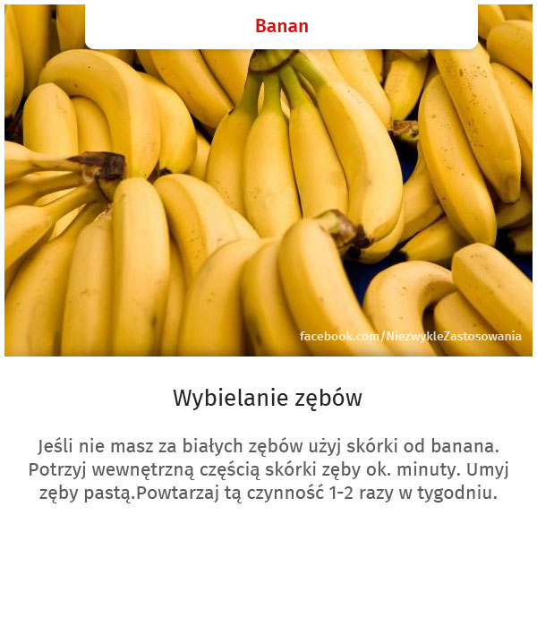 Niezwykłe zastosowania zwykłych rzeczy - Banan 