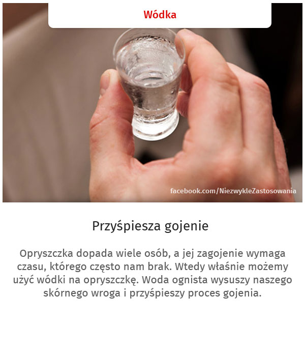 Niezwykłe zastosowania zwykłych rzeczy - Wódka