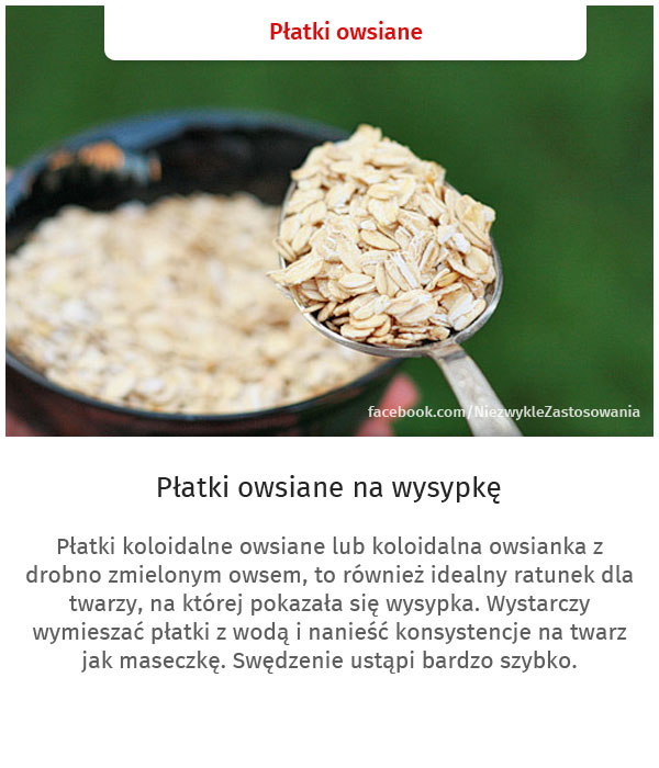 Niezwykłe zastosoania zwykłych rzeczy - Płatki owsiane