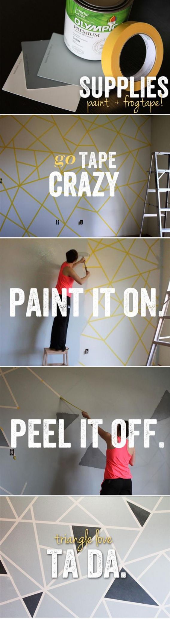 Pomysłowy sposób na pomalowanie ściany