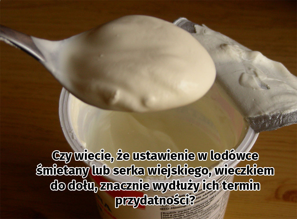 Przedłuż termin przydatności jogurtów lub śmietany