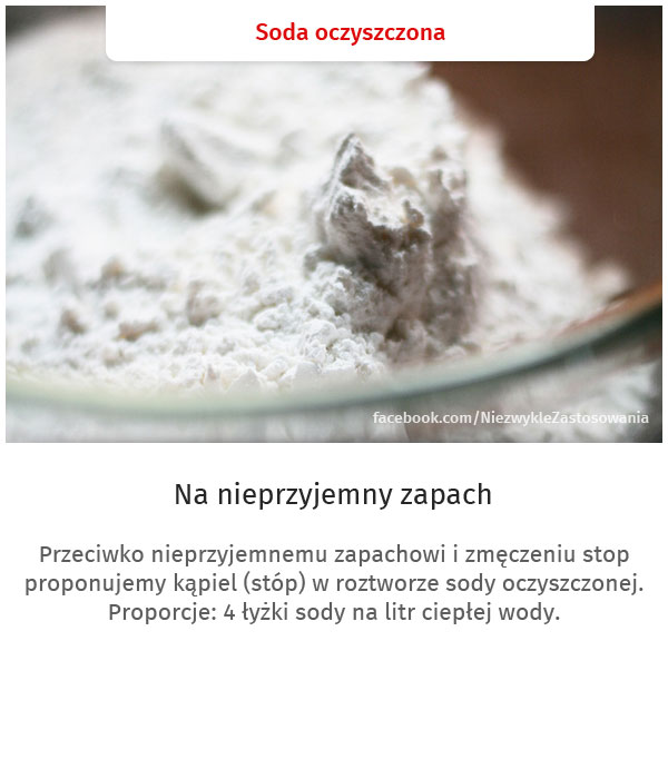 Niezwykłe zastosowanie zwykłych rzeczy - Soda oczyszczona 