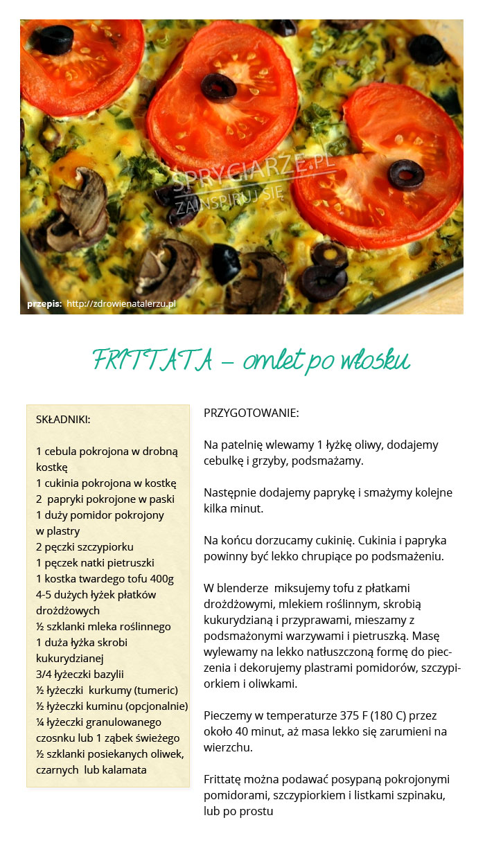 Przepis na frittę - omlet po włosku