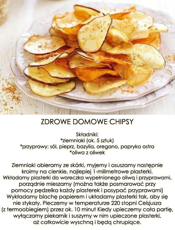 Zdrowe domowe chipsy