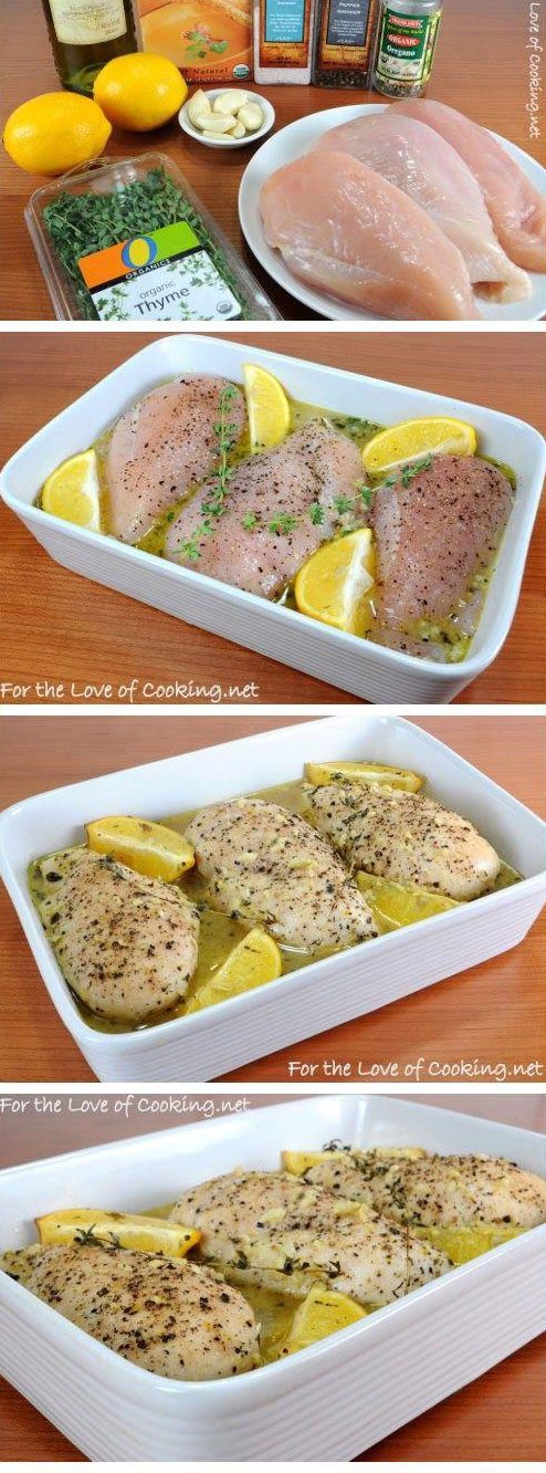 Piersi z tymiankiem i cytryną