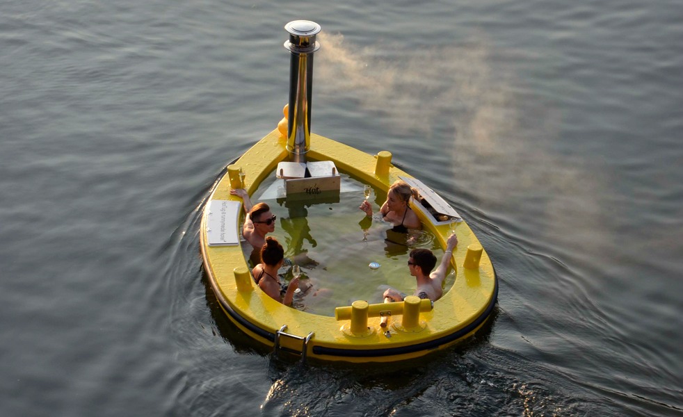 Pływające jacuzzi lepsze niż motorówka
