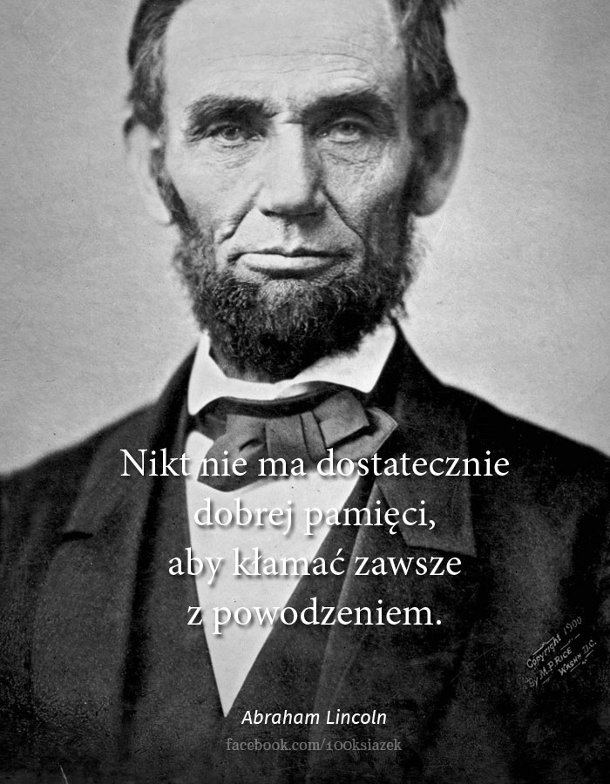 Cytaty wielkich ludzi - Abraham Lincoln
