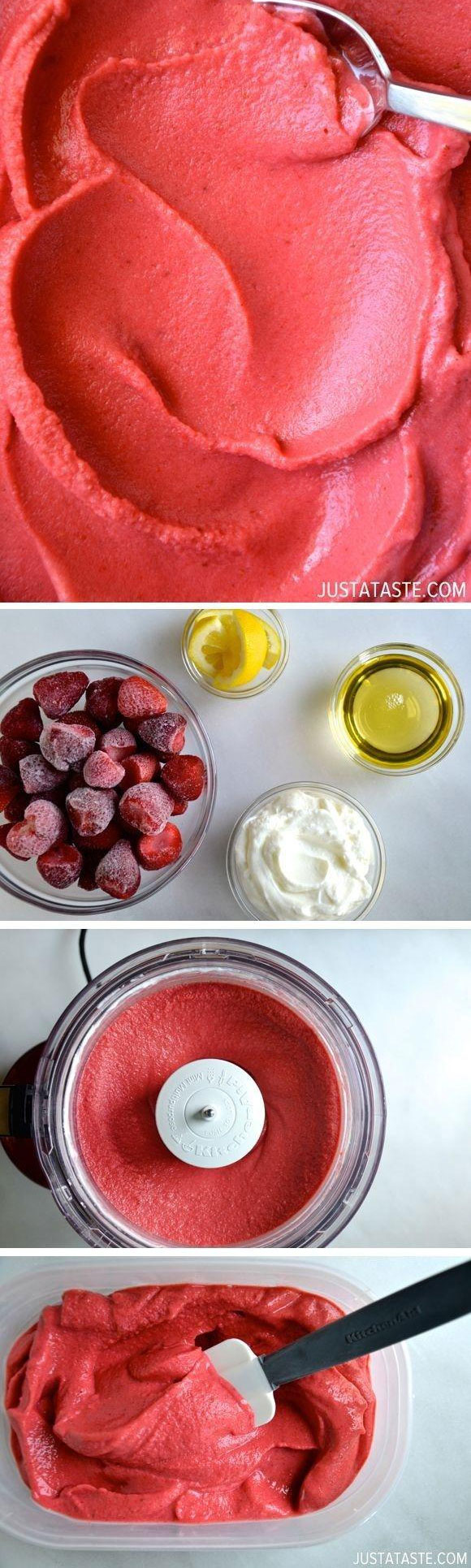 Lody truskawkowe domowej roboty