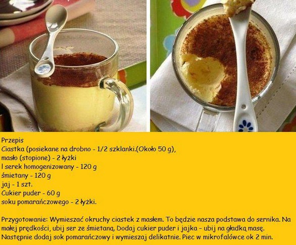 Przepis na sernik z mikrofalówki 