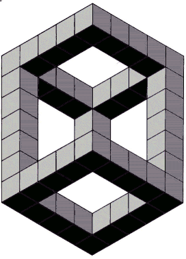 Klasyczna iluzja z niemożliwą figurą