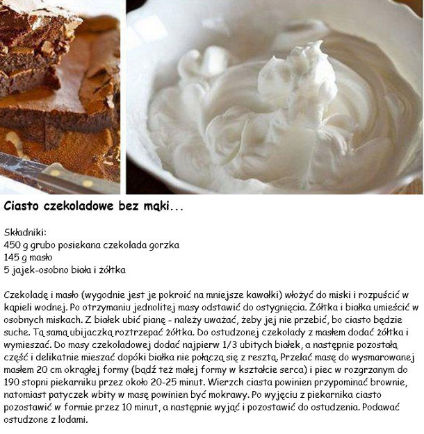 Ciasto czekoladowe bez mąki