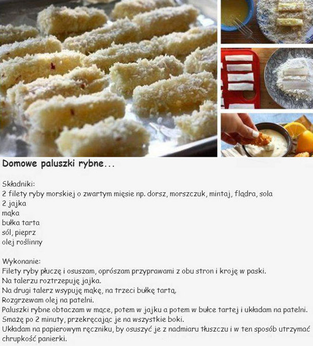 Domowe paluszki rybne