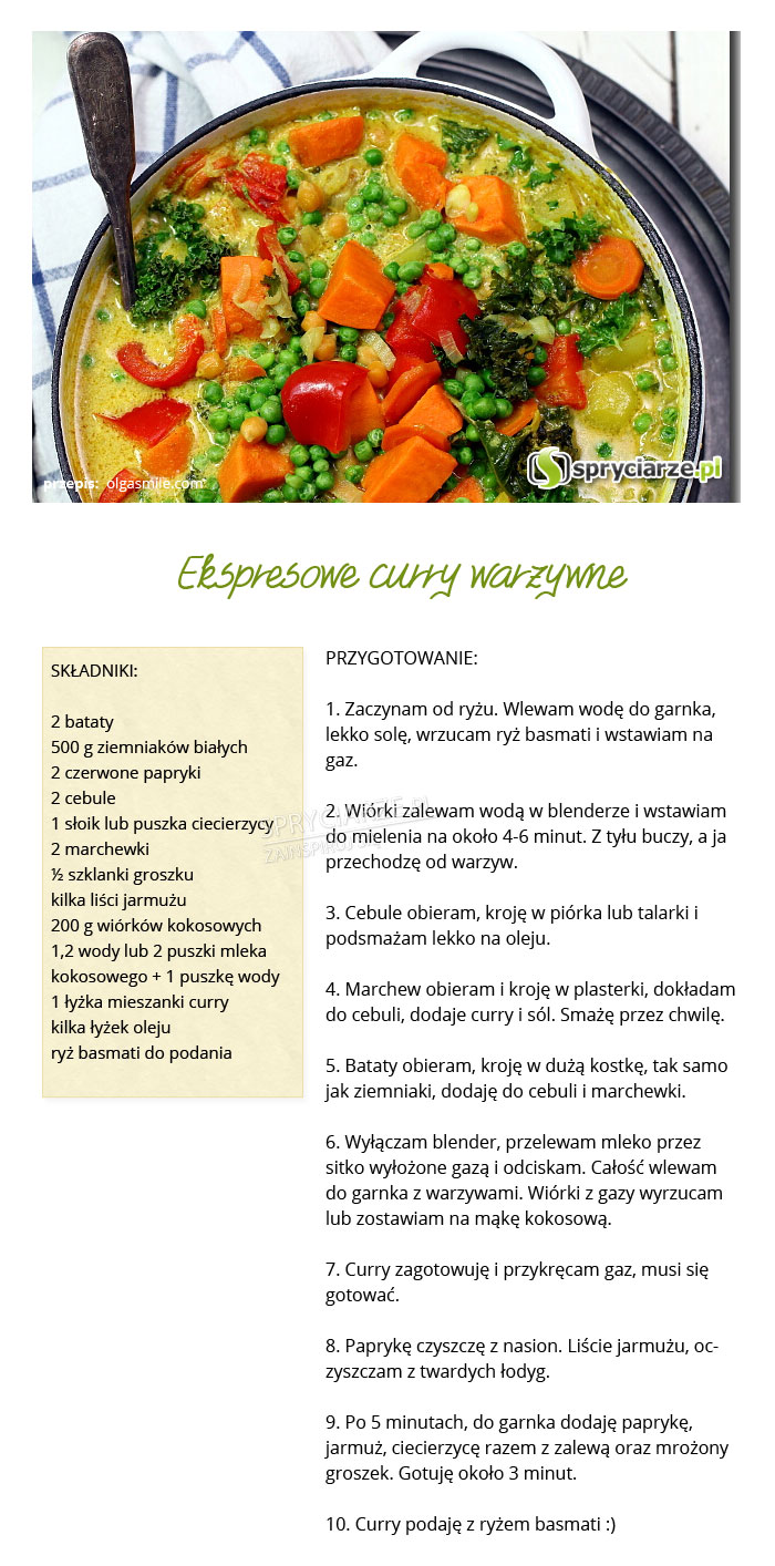 Ekspresowe curry warzywne