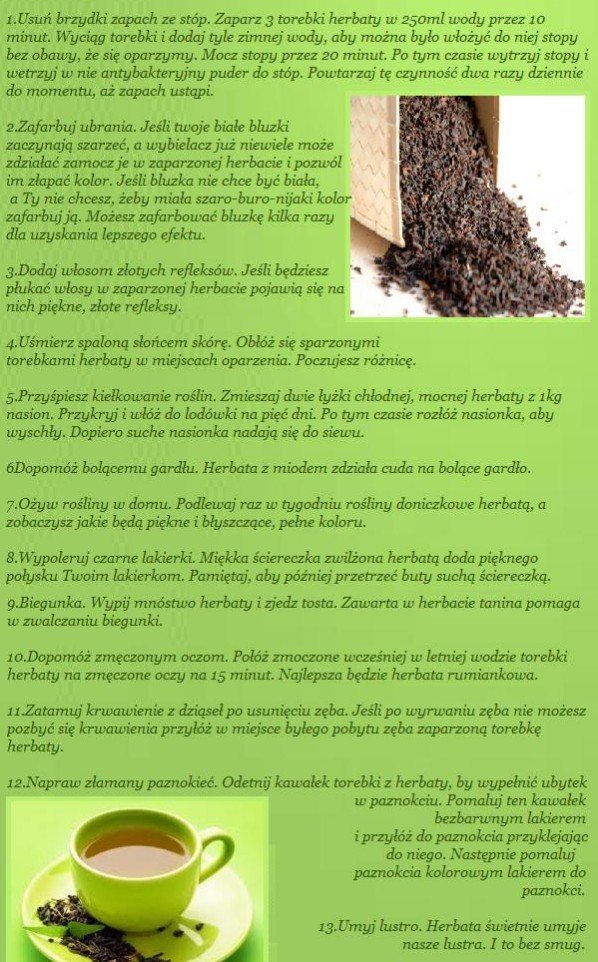 Właściwości i zastosowania herbaty