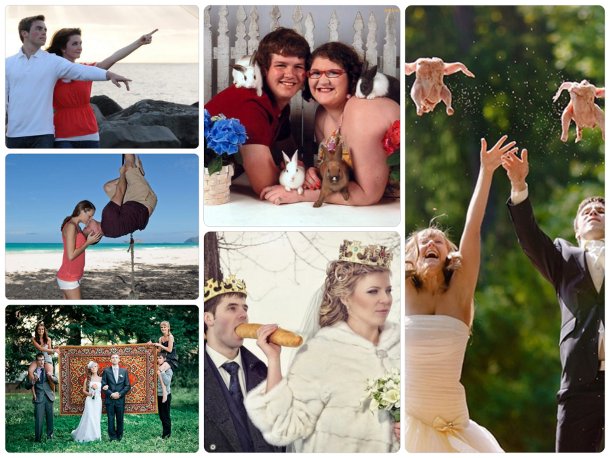 najdziwniejsze zdjęcia ślubne