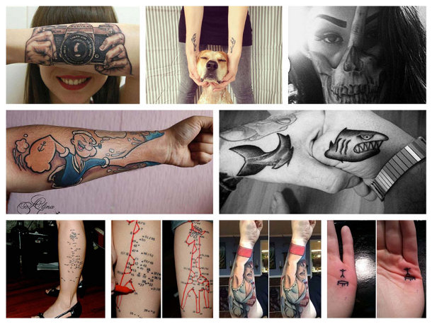 Pomysłowe tatuaże
