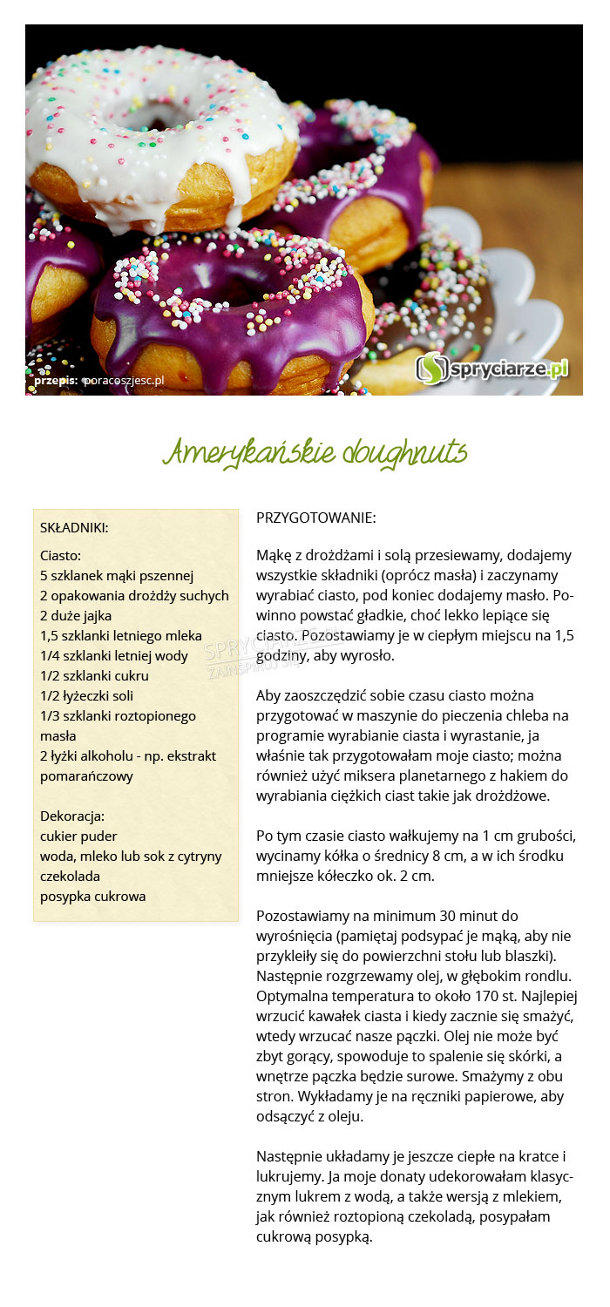 Przepis na amerykańskie doughnuts