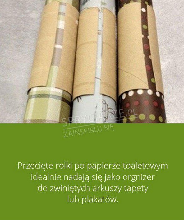 Przecięte rolki po papierze też się jeszcze przydadzą :) 