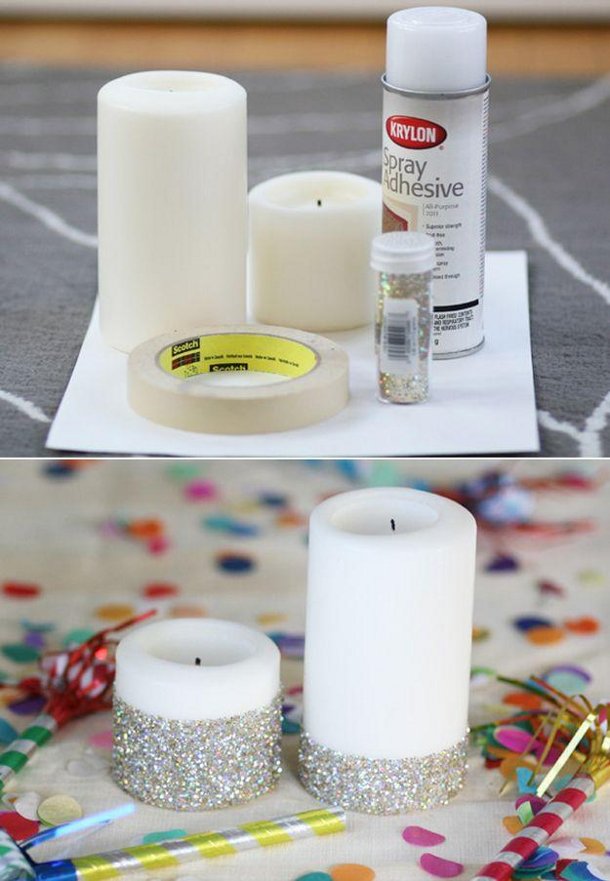 Pomysł na ozdobne świeczki
