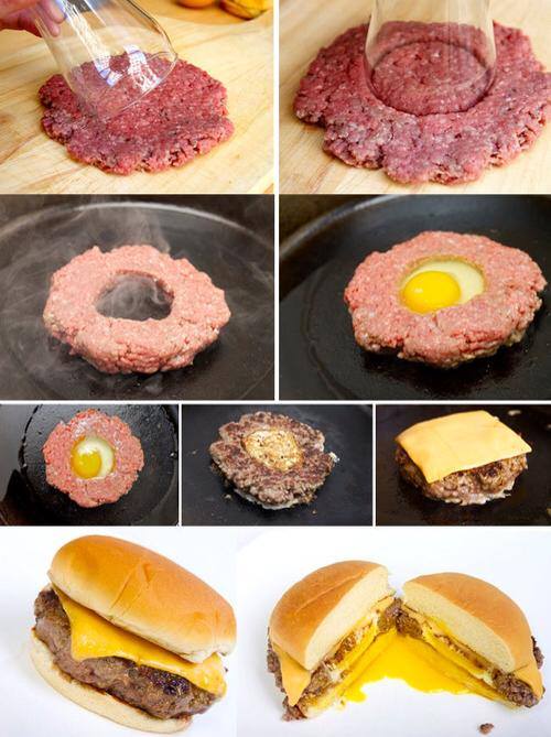 Hamburger z jajkiem