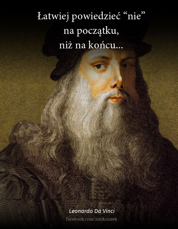Cytaty wielkich ludzi - Leonardo Da Vinci