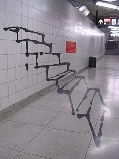 Iluzja schodów w metrze