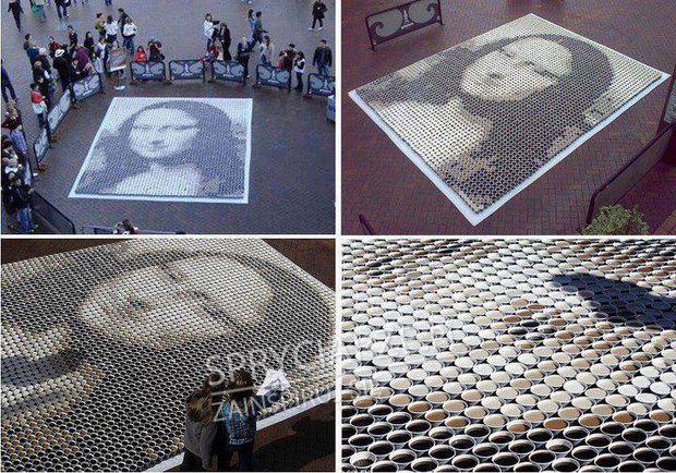 Mona Lisa z kawy