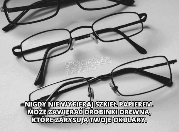Coś co musisz wiedzieć o wycieraniu okularów