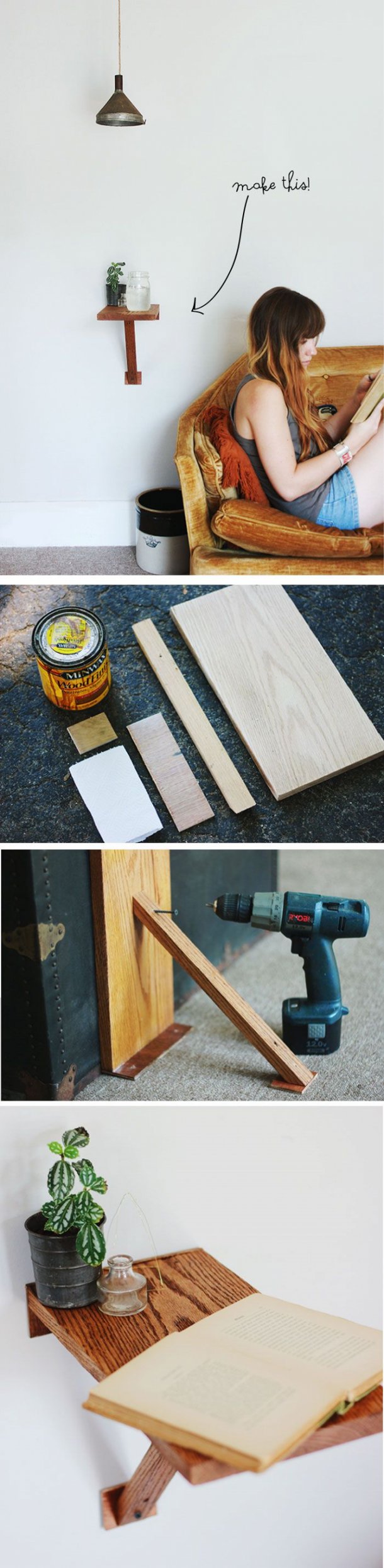 Pomysł na małą półeczkę DIY