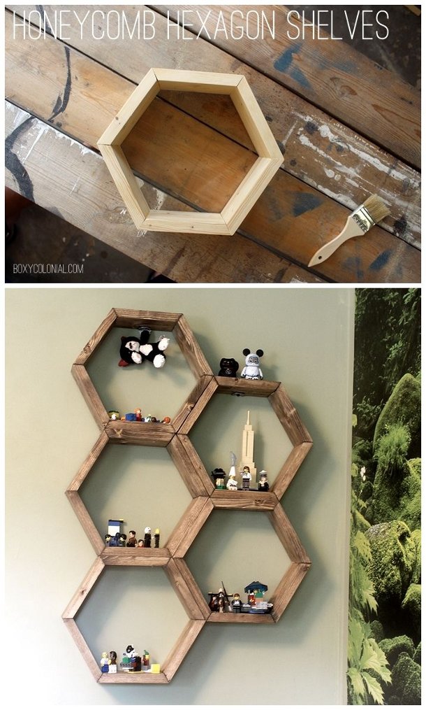Półki Hexagon - DIY