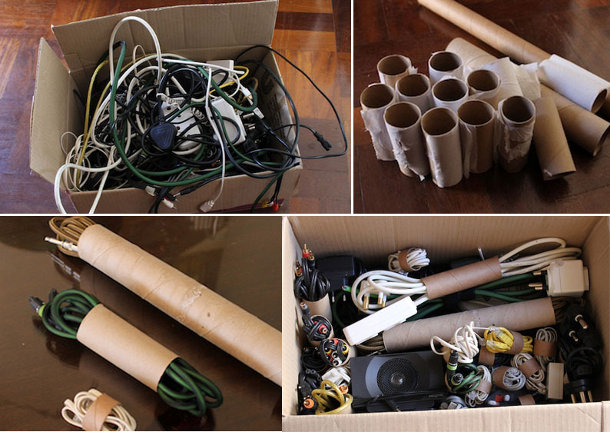 Pomysł na organizację kabli 