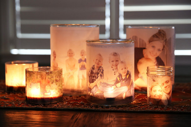 Pomysłowe świeczniki ze zdjęciami